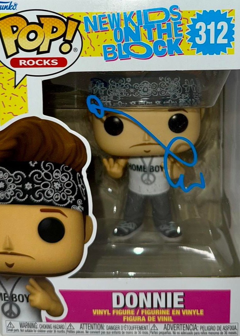 Donnie Wahlberg Signed Funko Pop #312 "Donnie" (NKOTB) - Beckett COA